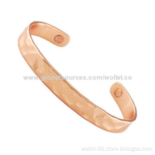 China Wholesale Fashionable Chinoiserie Copper Magnetic Therapy Product, IP Gold Plating